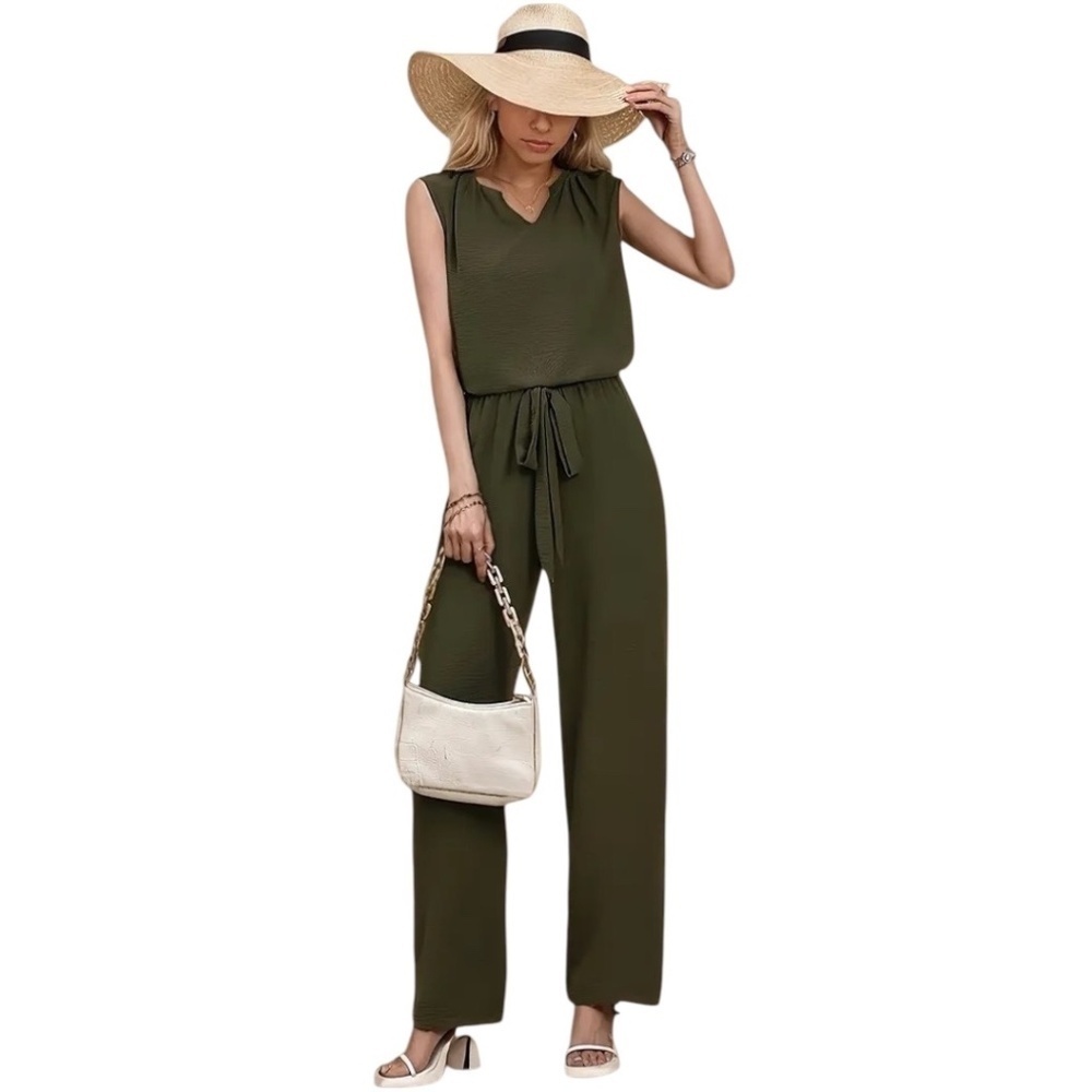 Sleeveless Pants Set Sleeveless Top Long Pants